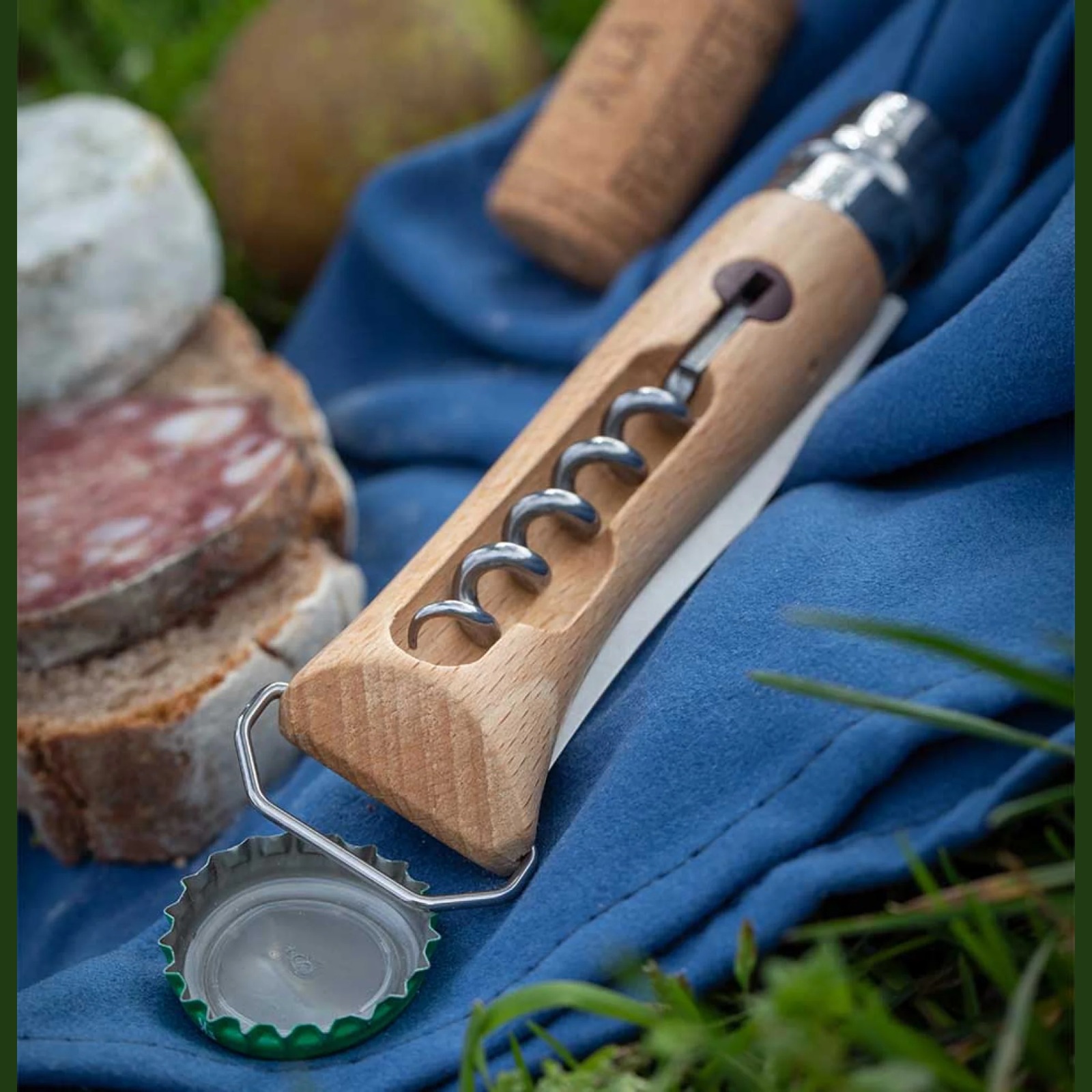 Cuchillo Opinel N°10 Abrebotellas y Sacacorchos