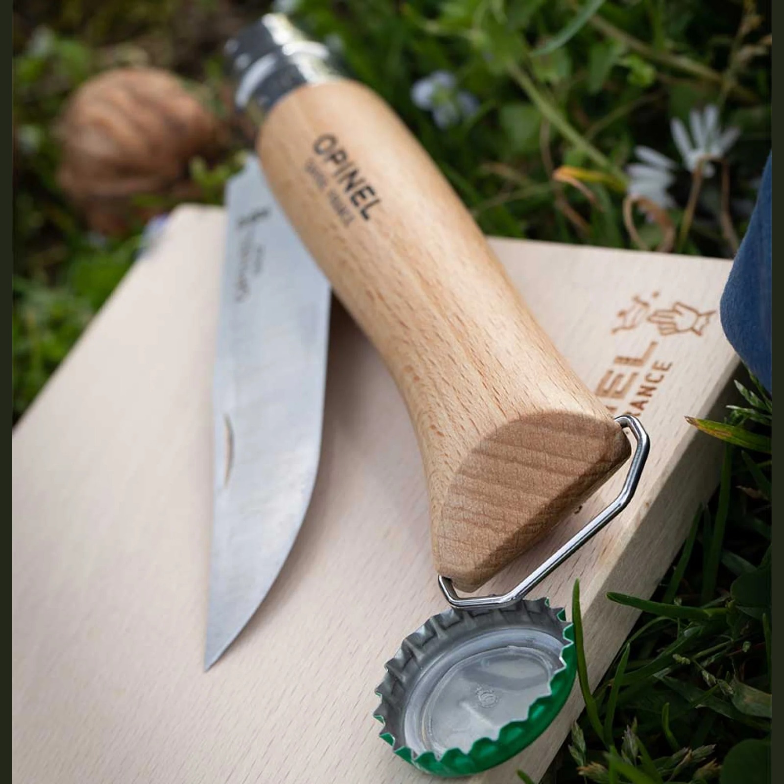 Cuchillo Opinel N°10 Abrebotellas y Sacacorchos