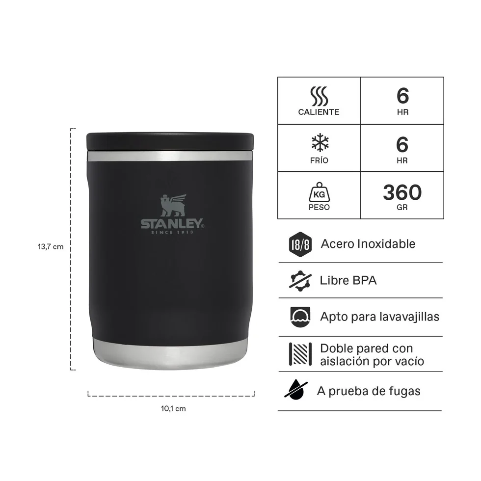Termo de Comida Stanley Adventure Negro 532 ml – foto 2