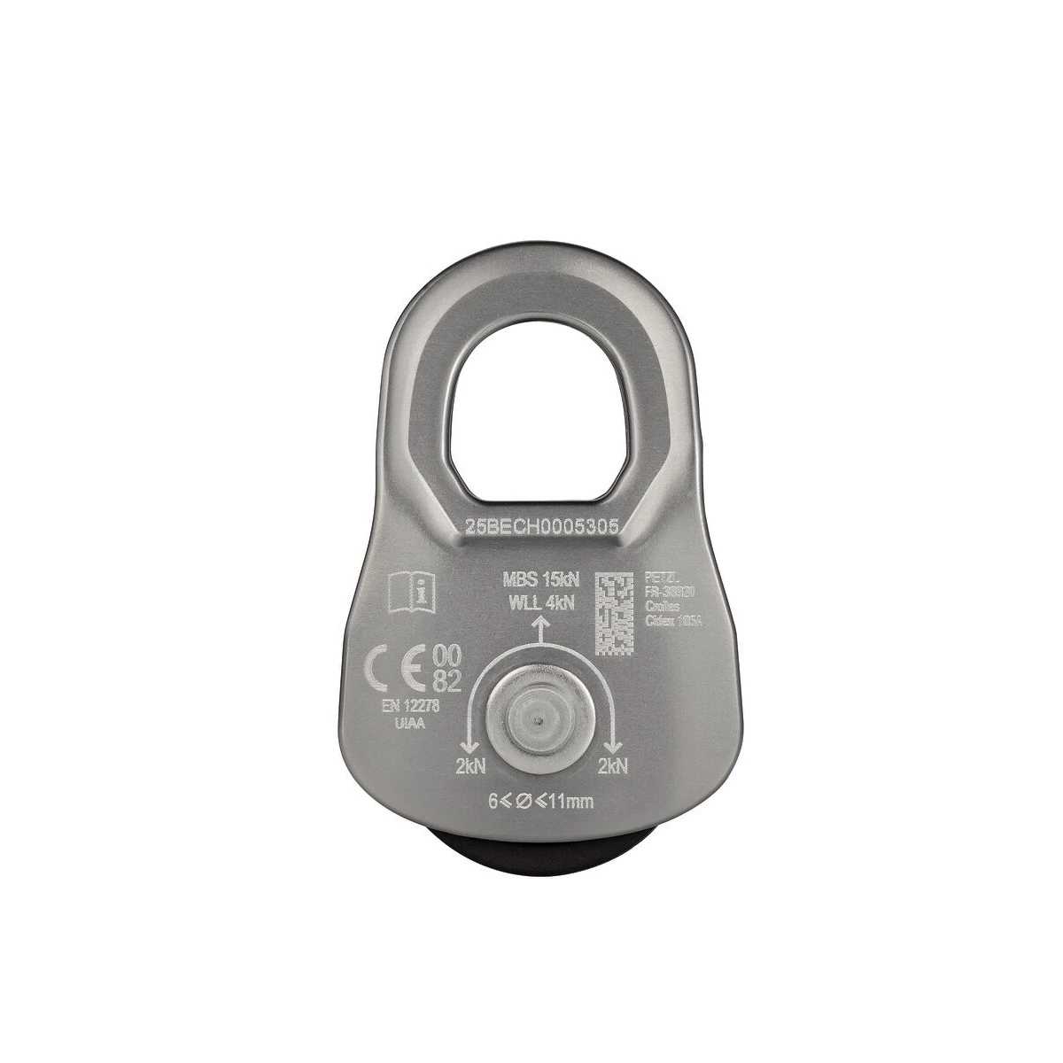 Polea Industrial Petzl Oscillante vista posterior