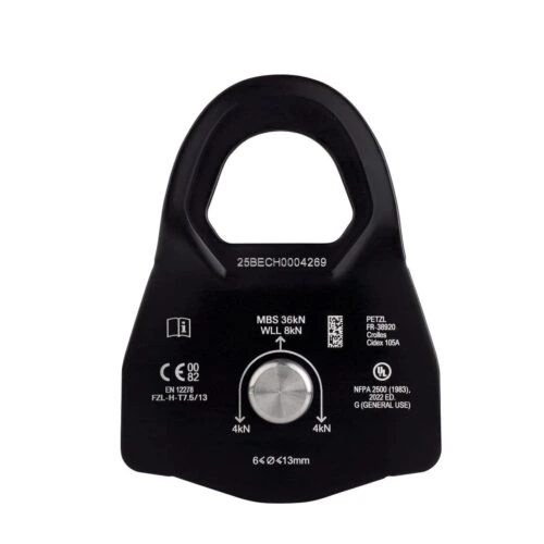 Polea Industrial Prusik Petzl Minder L1 vista lateral