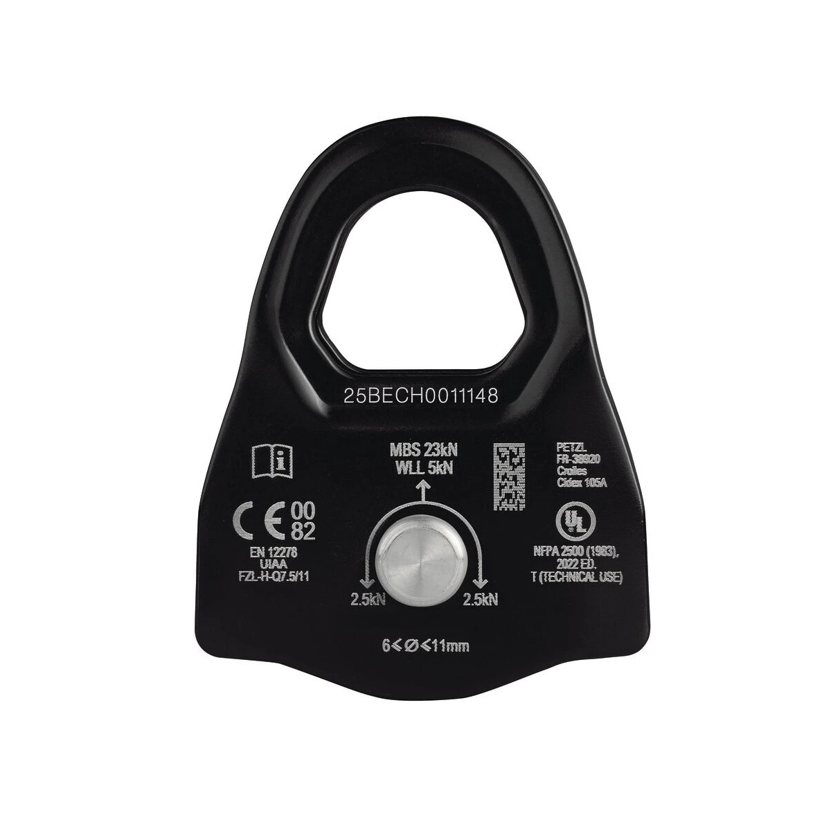 Polea Industrial Prusik Petzl Minder S1 vista posterior