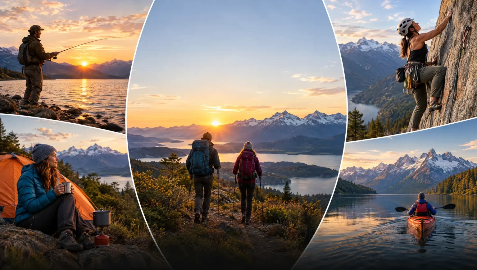Pesca, escalada, camping, trekking y kayak en la Patagonia chilena