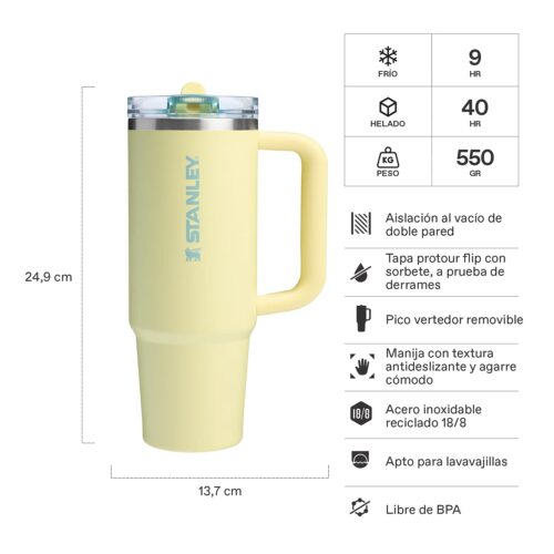 Vaso Stanley Quencher Protour 887ml