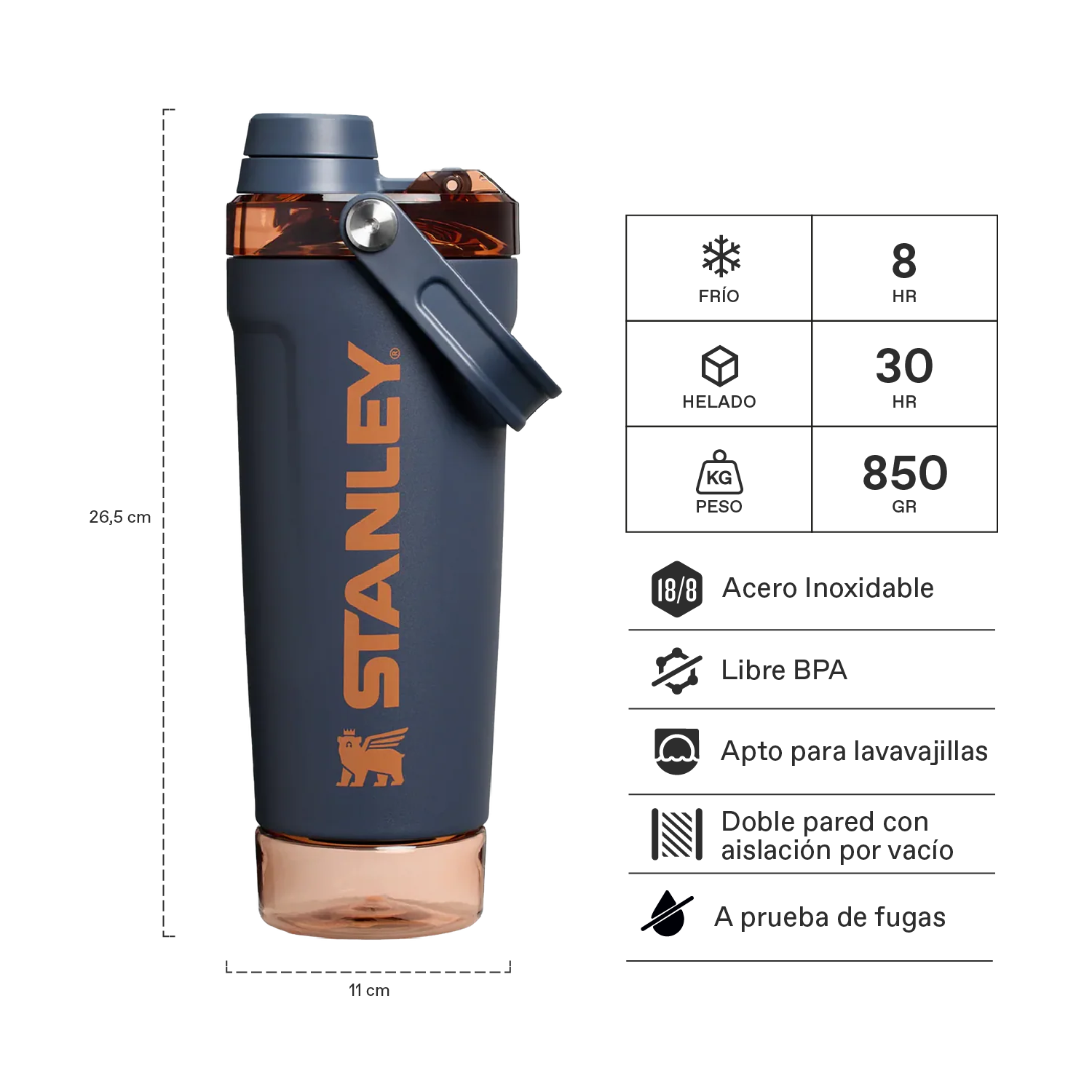 Botella Térmica Stanley Shaker 591 ml