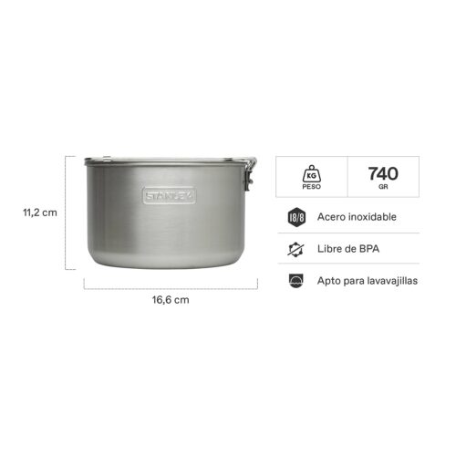 Set de Cocina Stanley Adventure Prep + Cook Set 1.5L