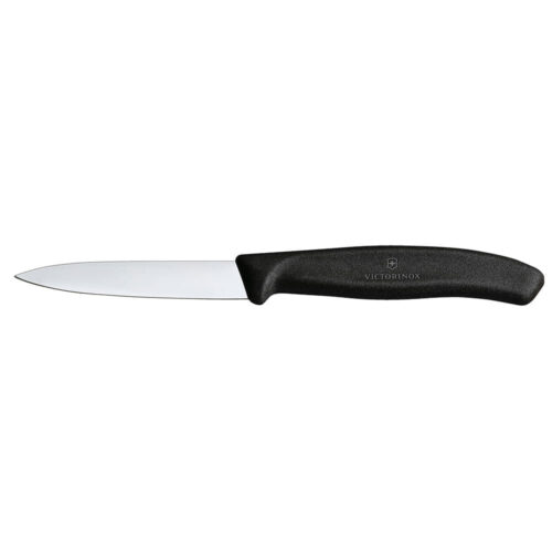 Cuchillo Verdura Negro Puntiagudo 8 Cm Victorinox 6.7603