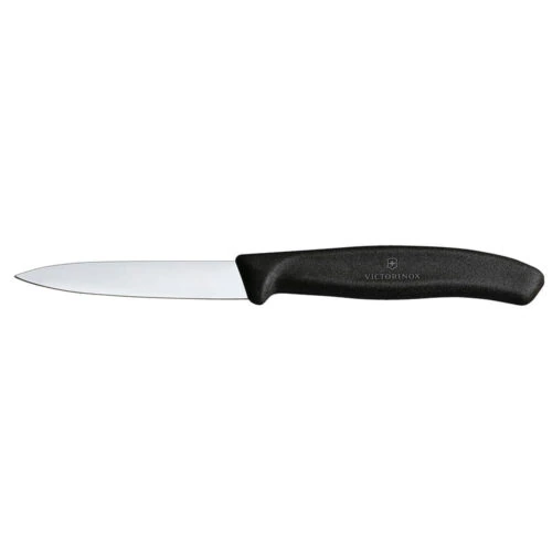 Cuchillo Verdura Negro Puntiagudo 8 Cm Victorinox 6.7603