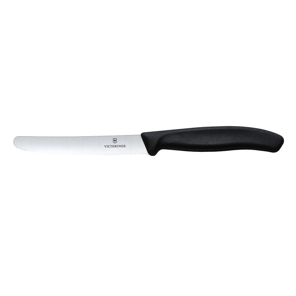 Cuchillo Verdura Negro Redondo 11 Cm Victorinox 6.7833