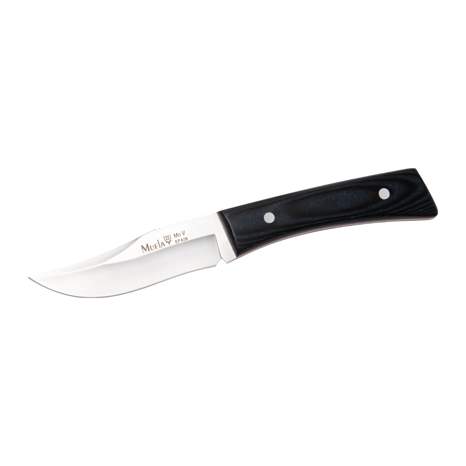 Cuchillo Muela Bwe-8M Hoja 8 cm Micarta Negra