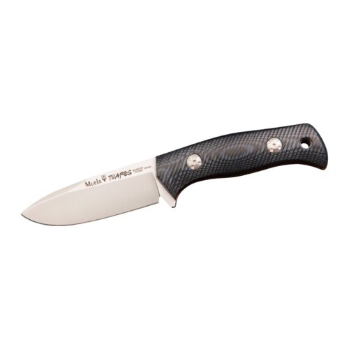 Cuchillo Muela Tuareg-10M Hoja 10 cm Micarta Negro/Azúl